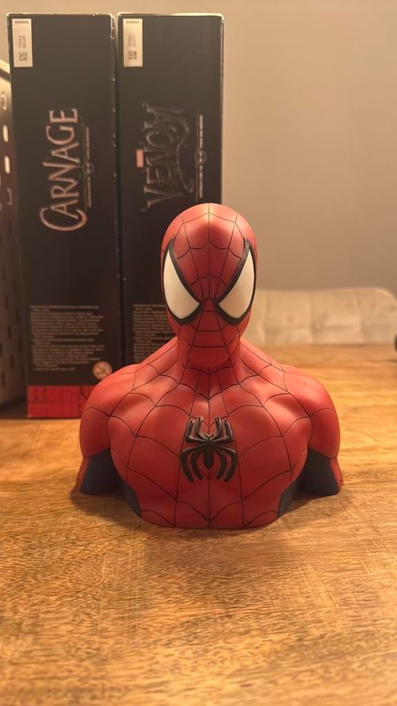 Marvel spider-man deluxe spaarpot, Ophalen of Verzenden, Zo goed als nieuw