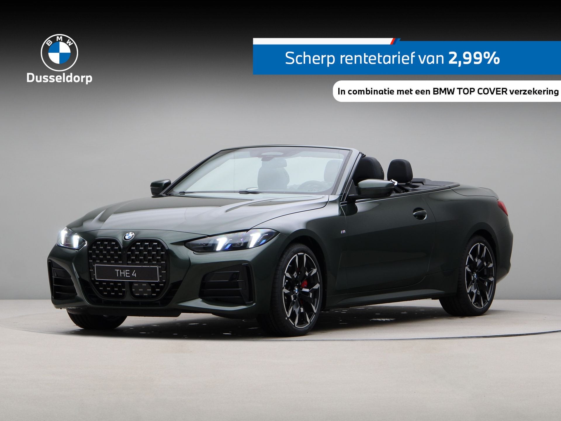 BMW 4 Serie Cabrio 420i MALACHITE GREEN II METALLIC, Auto's, Automaat, 1998 cc, Cabriolet, 4 stoelen