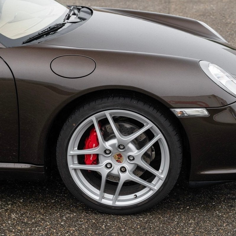 Originele 19" Porsche 997 brede velgen + Bridgestone N1 band, Auto-onderdelen, Gebruikt, 295 mm, Banden en Velgen, All Season