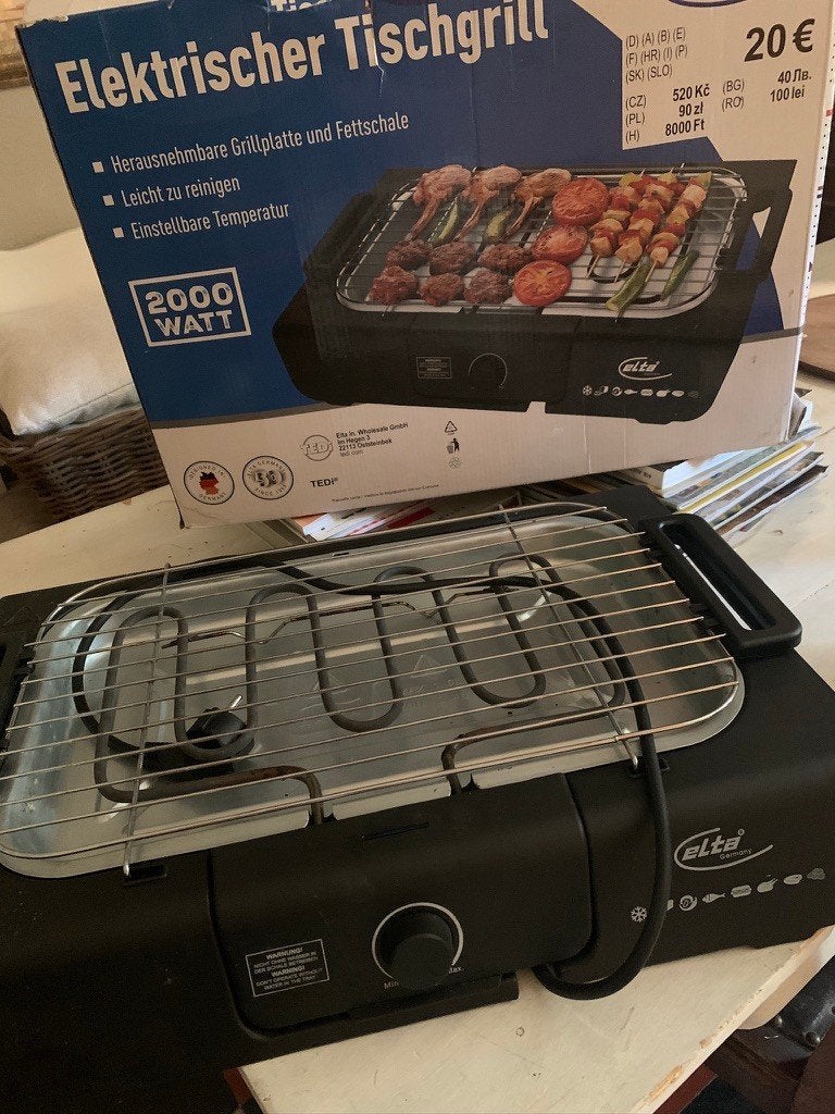 Electrische grill / barbeque / bbq, Ophalen of Verzenden, Gebruikt