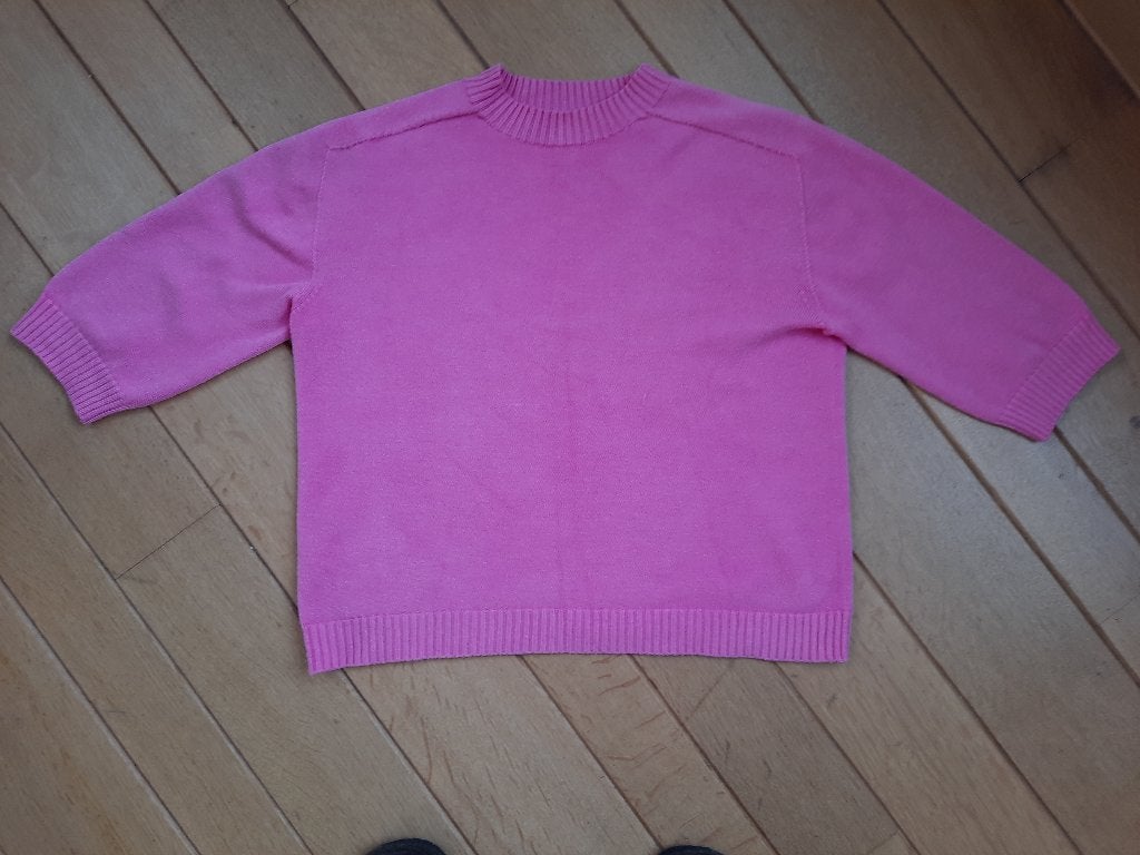 Trui met korte mouw - roze - maat M, Kleding | Dames, Truien en Vesten, Zo goed als nieuw, Maat 38/40 (M), Roze, Ophalen of Verzenden