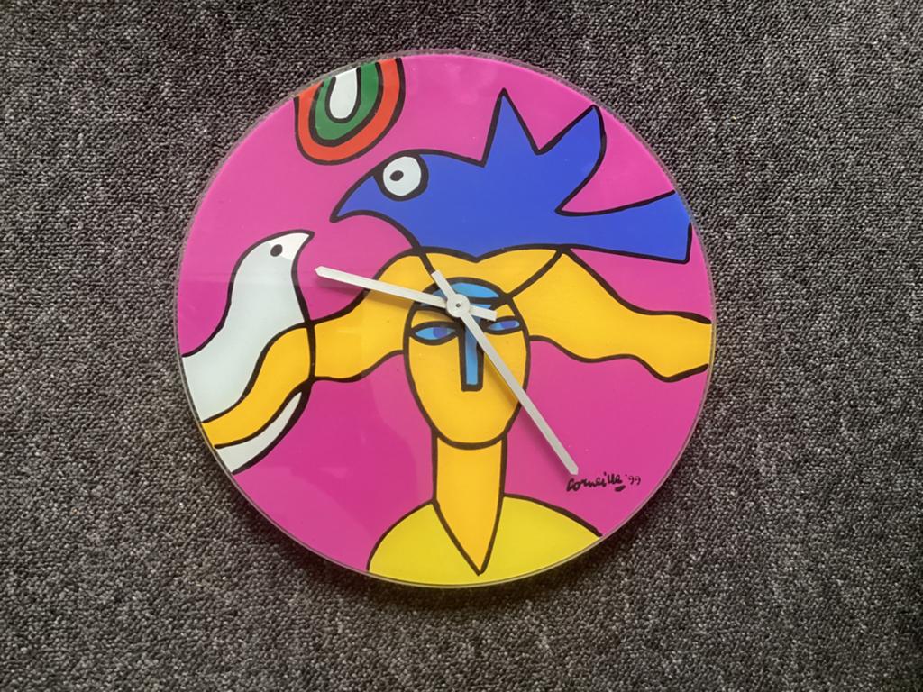 Corneille wandklok 1999, Huis en Inrichting, Ophalen of Verzenden, Zo goed als nieuw, Wandklok