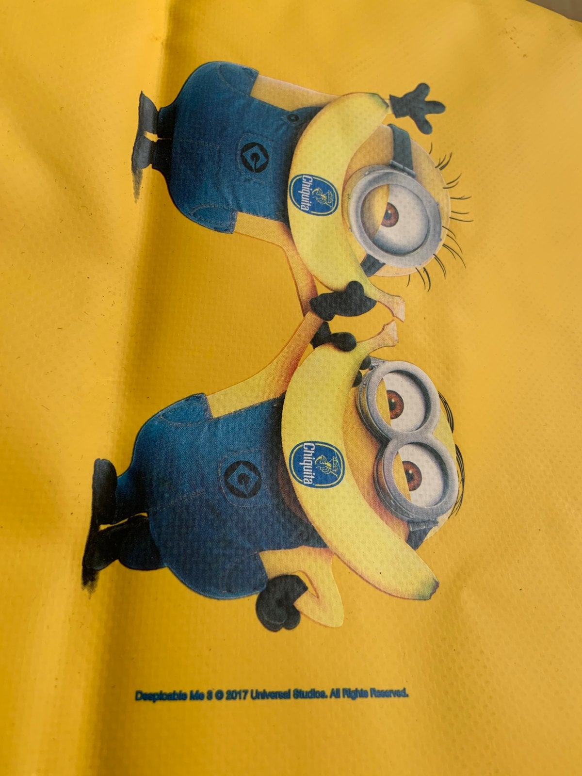 Minions chiquita knalgele koeltas strand  buiten ongebruikt, Ophalen of Verzenden, Zo goed als nieuw