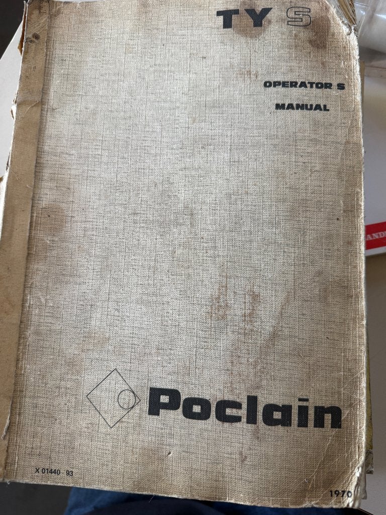 Handleiding voor poclain ty s, Ophalen of Verzenden, Overige merken
