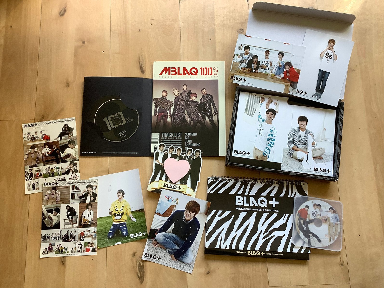 MBLAQ 4 th mini album+season,s greeting box 2012, Ophalen, Gebruikt, Cd of Plaat