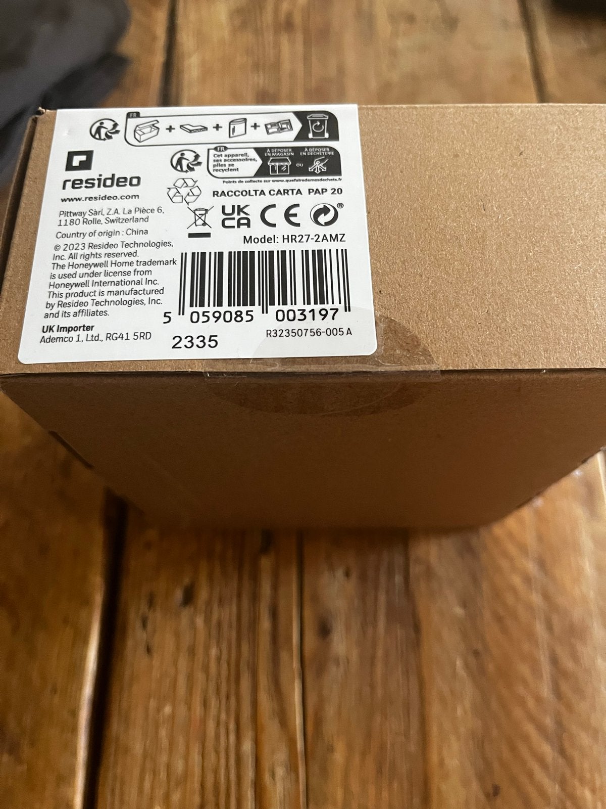 Honeywell Home RONDOTSTAT HR27 (2-pack) Slimme Thermostaat, Ophalen of Verzenden, Slimme thermostaat, Nieuw