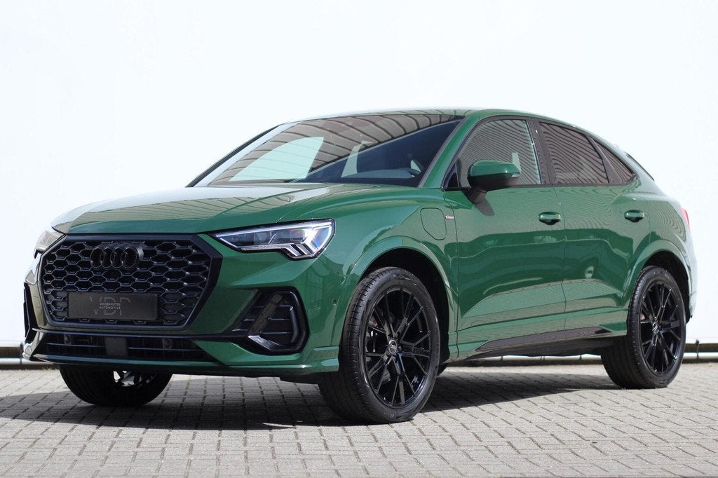 Audi Q3 Sportback 45 TFSIe | Exclusive | 2 x S-line | Memory, Auto's, Gebruikt, Zwart, Leder en Stof, Hybride Elektrisch/Benzine