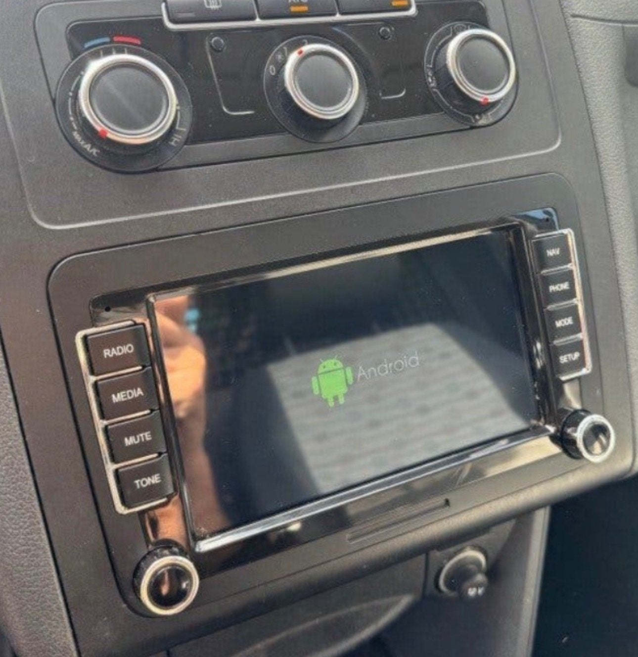 Android Vw skoda seat auto radio bleutooth google maps enz, Auto diversen, Ophalen of Verzenden, Zo goed als nieuw