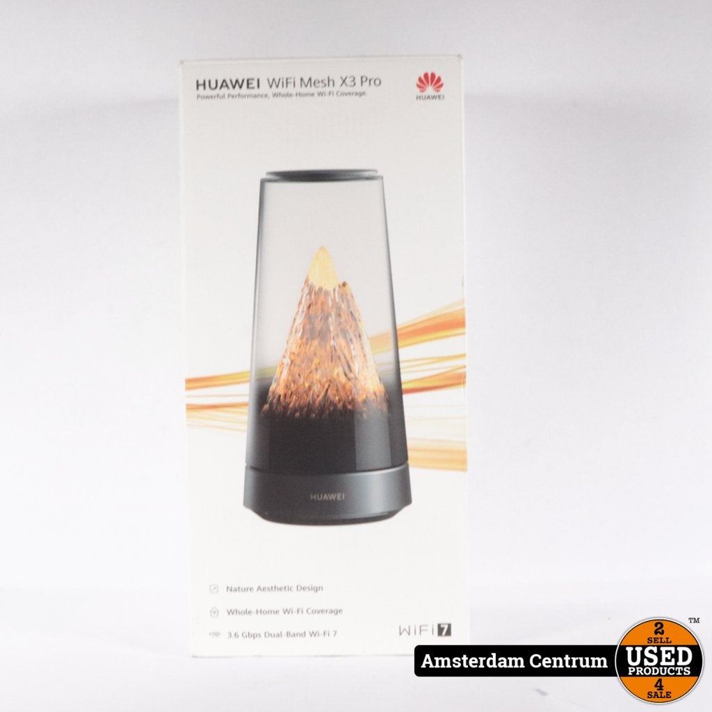 Huawei WiFi Mesh X3 Pro - ZGAN, Huawei, Zo goed als nieuw, Support@huawei.com, Huawei Base
Bantian, Longgang District
Shenzhen, Guangdong
China