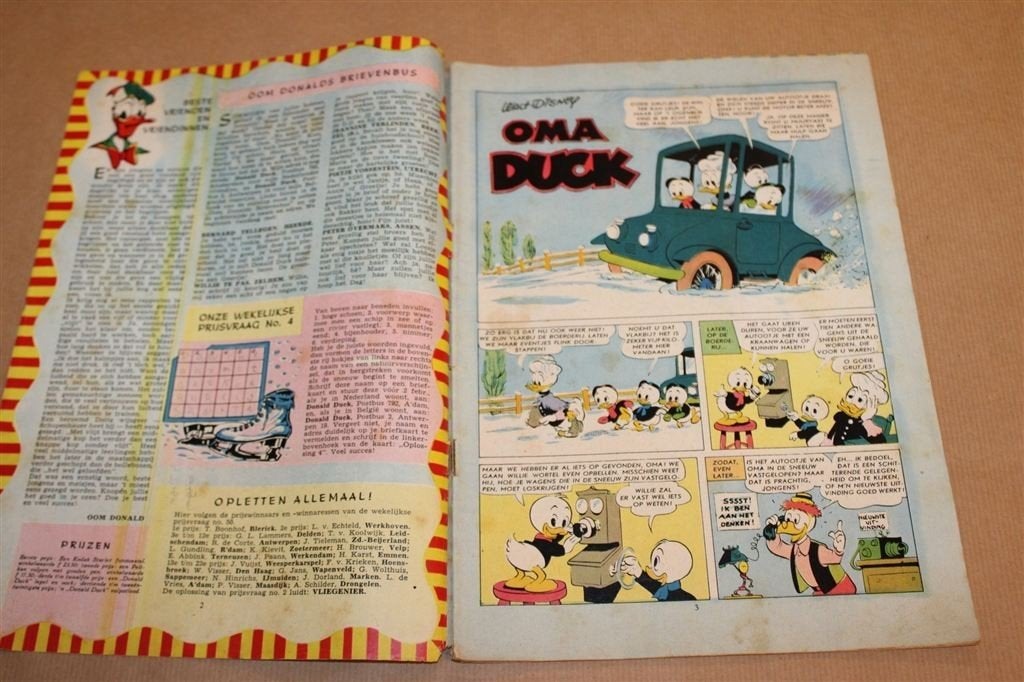 Donald Duck Nr. 4 1961 — Vintage Nummer Disney Weekblad, Eén stripboek, Ophalen of Verzenden, Gelezen