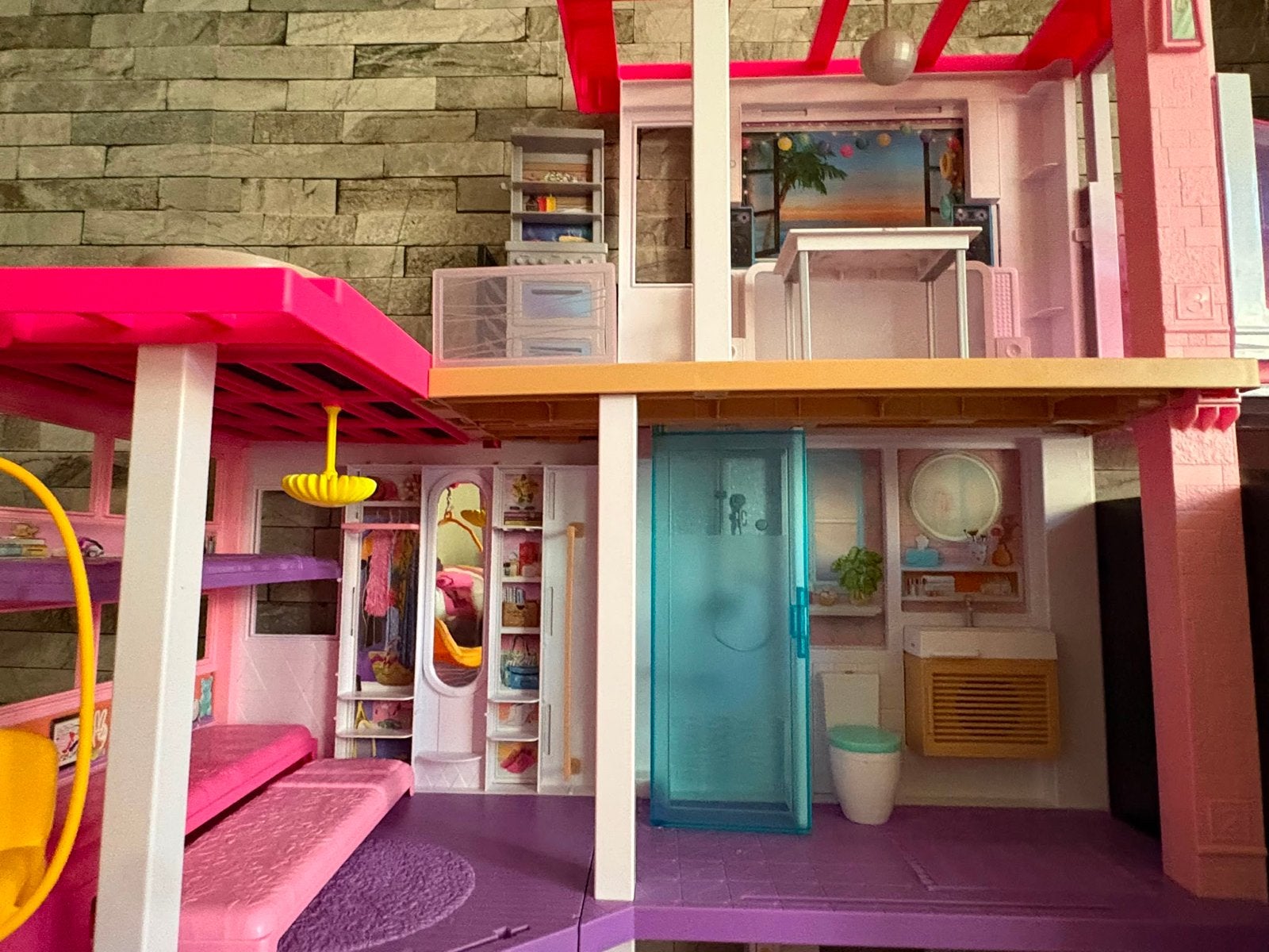 Barbie Droomhuis - Groot en Compleet Poppenhuis, Kinderen en Baby's, Ophalen of Verzenden, Zo goed als nieuw, Poppenhuis