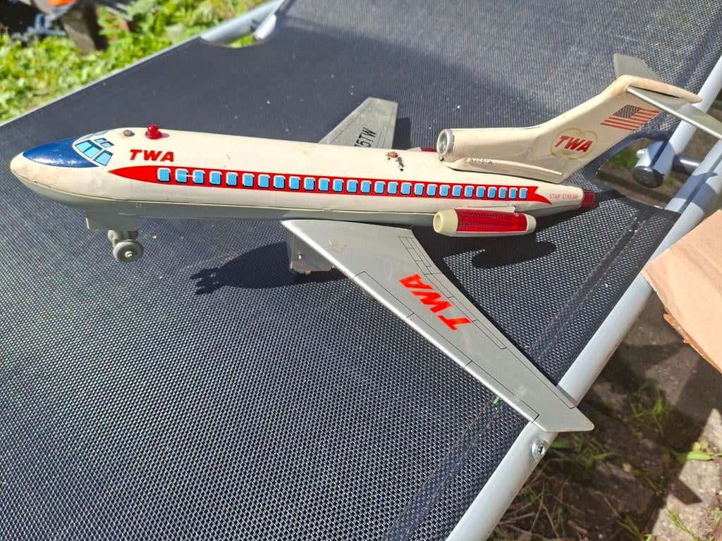 Twa N775TW vliegtuig tin toys apart model star stream, Ophalen, Gebruikt