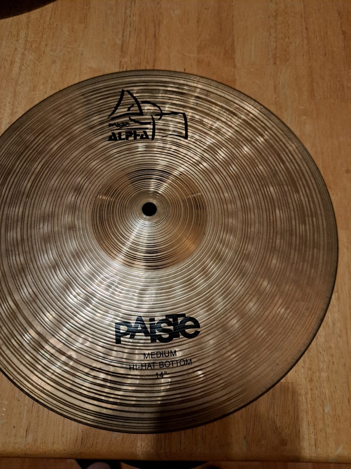 Paiste Alpha 14 inch hihat bottom  / onderkant. geen set, Ophalen of Verzenden, Zo goed als nieuw, Drums of Percussie
