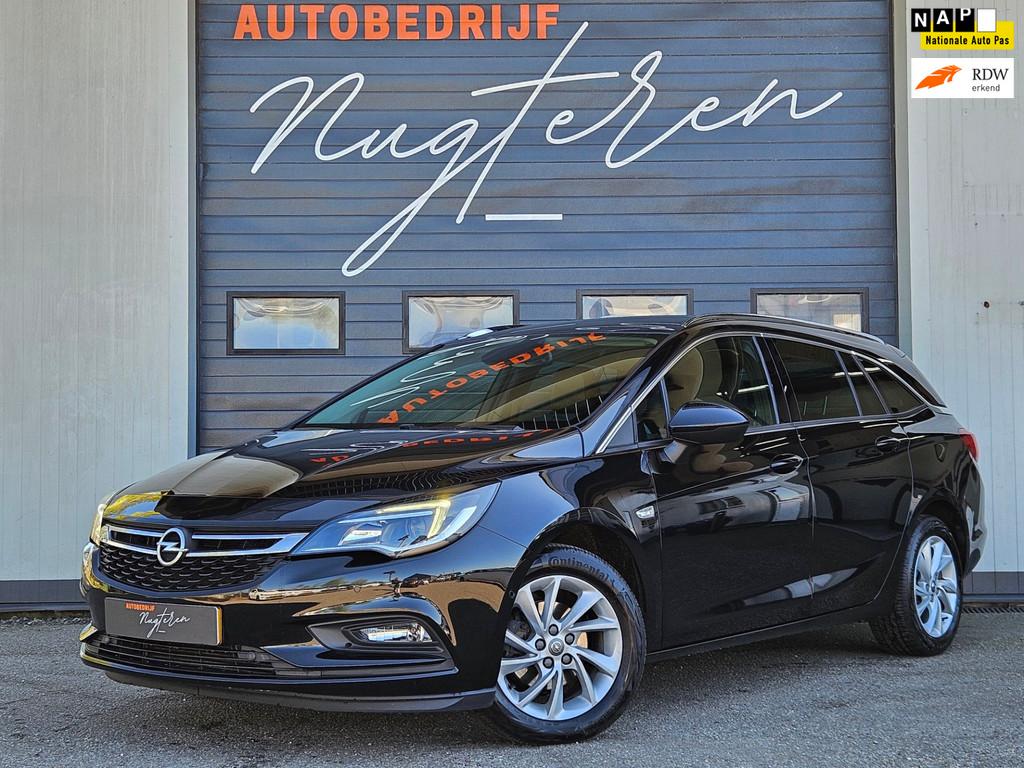 Opel Astra Sports Tourer 1.4 Turbo Business Executive|Automa, Gebruikt, 150 pk, Leder en Stof, Zwart