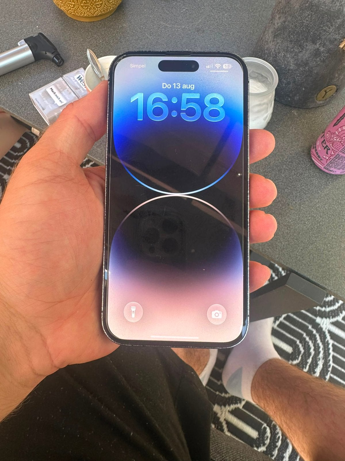 Apple iphone 14 pro 256Gb, IPhone 14 Pro, Zwart, Zo goed als nieuw, Ophalen