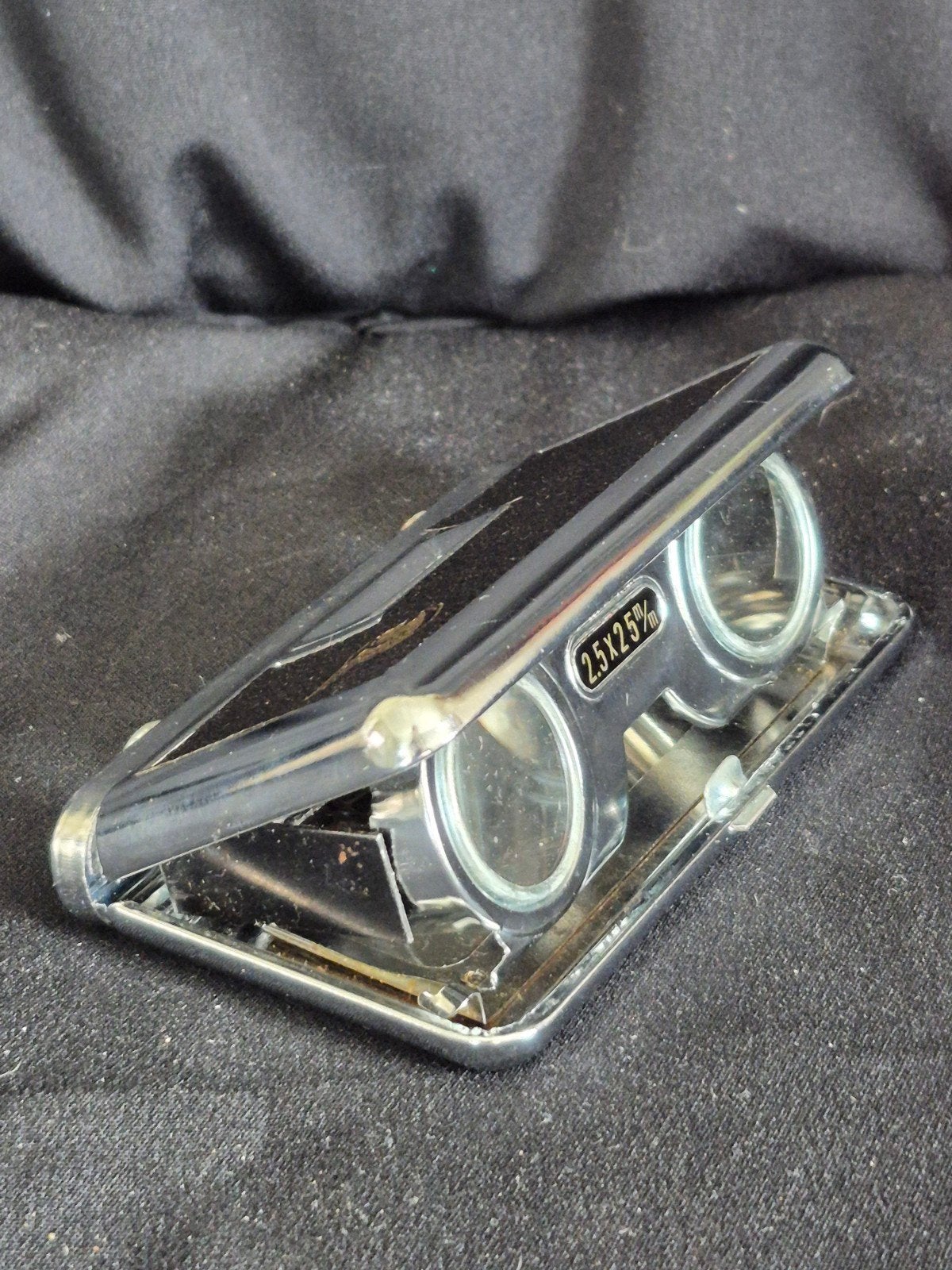 Vintage Klap-Toneelkijker 2.5 x 25 mm Retro Operaglas, Ophalen of Verzenden, Gebruikt, Minder dan 8x, Overige typen