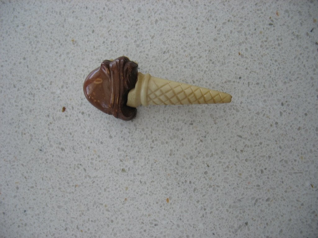 Broche IJshoorn met Choco * Vintage, Ophalen of Verzenden, Overige materialen, Broche