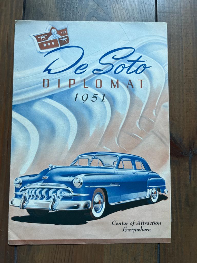 De Soto Diplomat 1951 brochure - Garage Auburn Schiedam, Ophalen of Verzenden, Gelezen, Overige merken