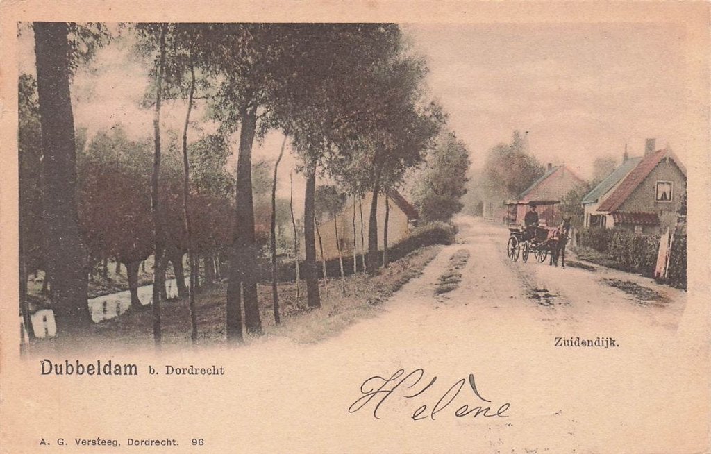 702-234-025 Dubbeldam B Dordrecht Zuidendijk., Verzenden, Voor 1920, Zuid-Holland