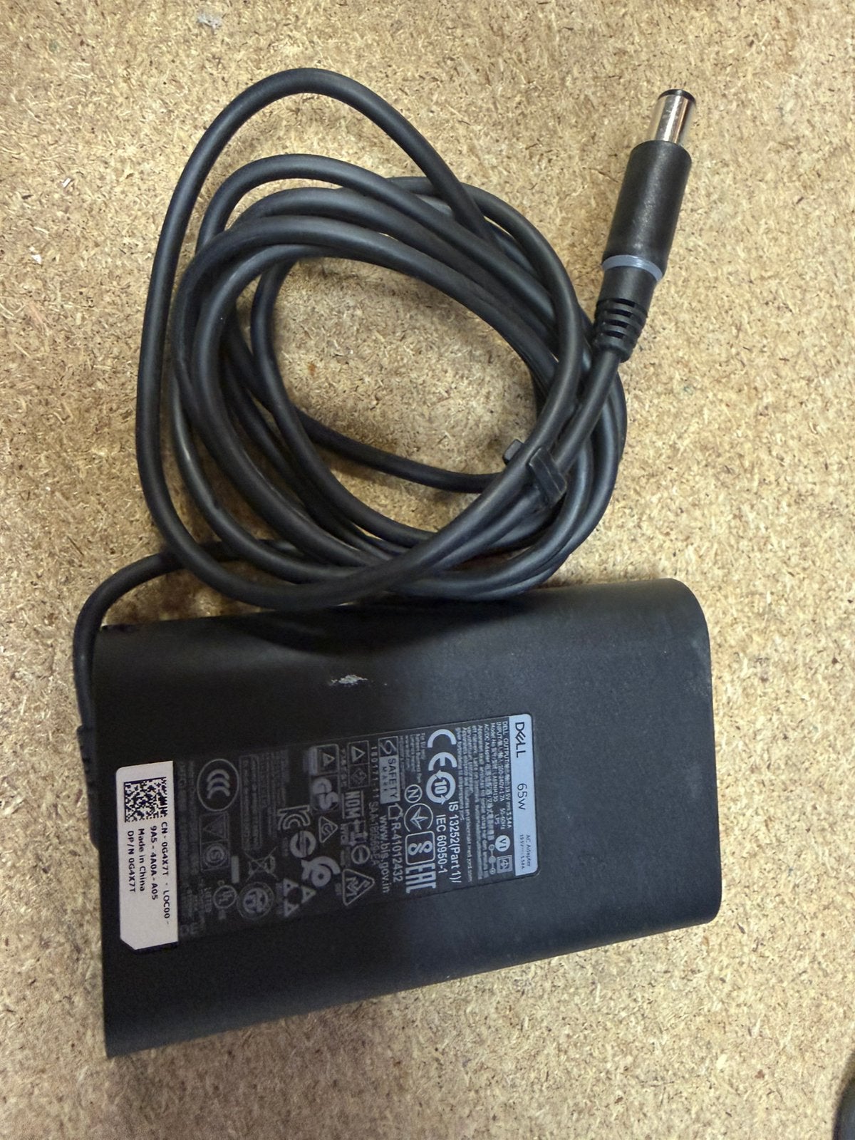 Originele Dell 65W Laptoplader / Adapter, Computers en Software, Laptop-opladers, Ophalen of Verzenden, Gebruikt, DELL