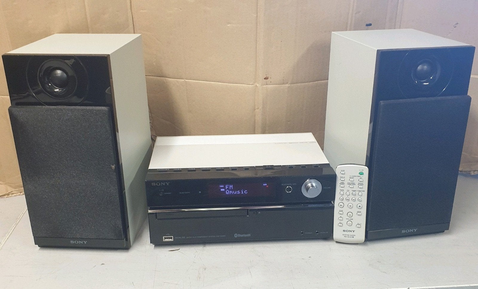Sony stereo set cmt-hx5bt bluetooth + afstandsbed., Audio, Tv en Foto, Stereo-sets, Ophalen of Verzenden, Sony