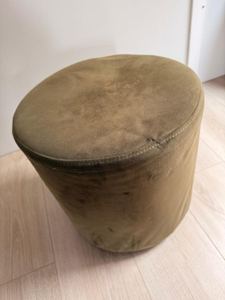 By-Boo poef groen, Ophalen, Minder dan 50 cm, Rond, Zo goed als nieuw