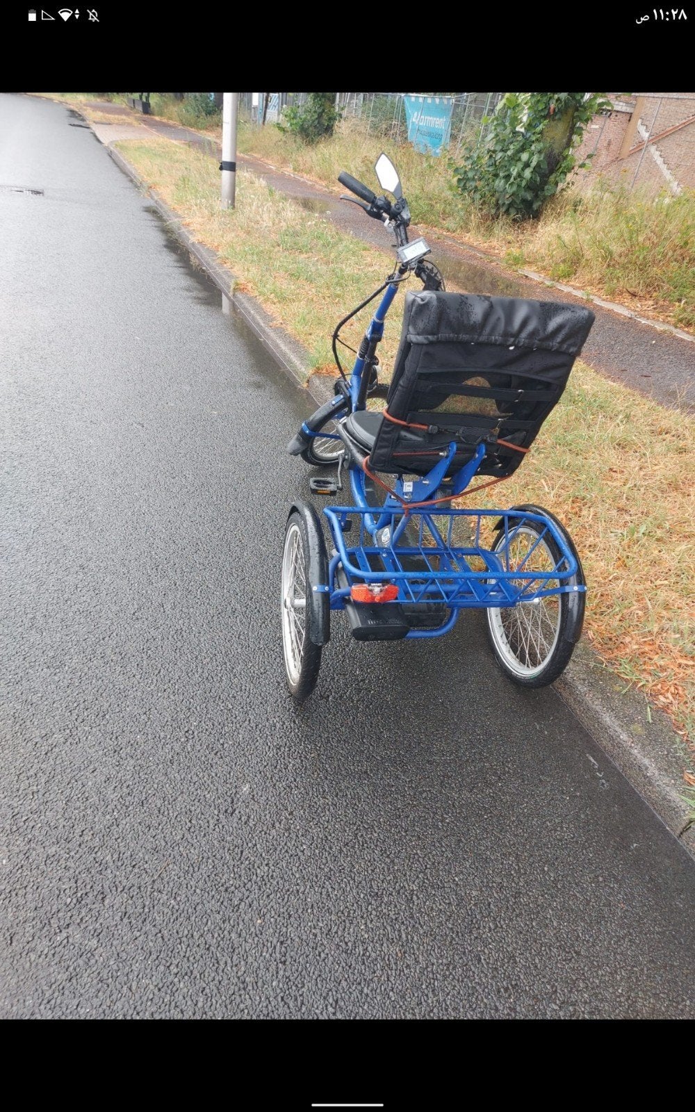 elektrische driewielerfiets . Nijland Singly, Ophalen, Gebruikt, Velgrem