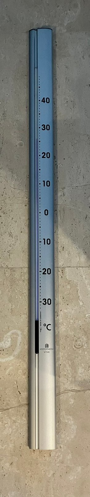 Thermometer chroom, Buitenthermometer, Metaal, Ophalen of Verzenden, Zo goed als nieuw
