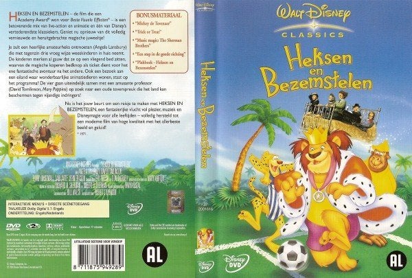 Heksen En Bezemstelen DVD, Europees, Tekenfilm, Verzenden, Alle leeftijden