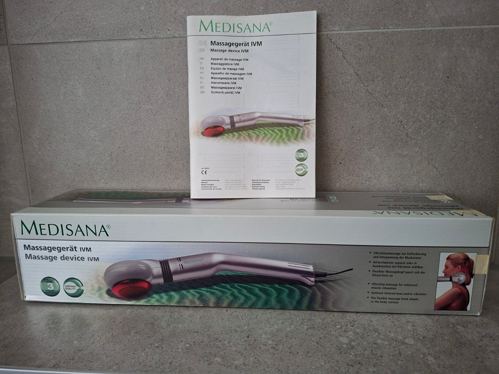 Medisana Duo Massager Infrared Heat (IVM), Ophalen of Verzenden, Zo goed als nieuw, Overige typen
