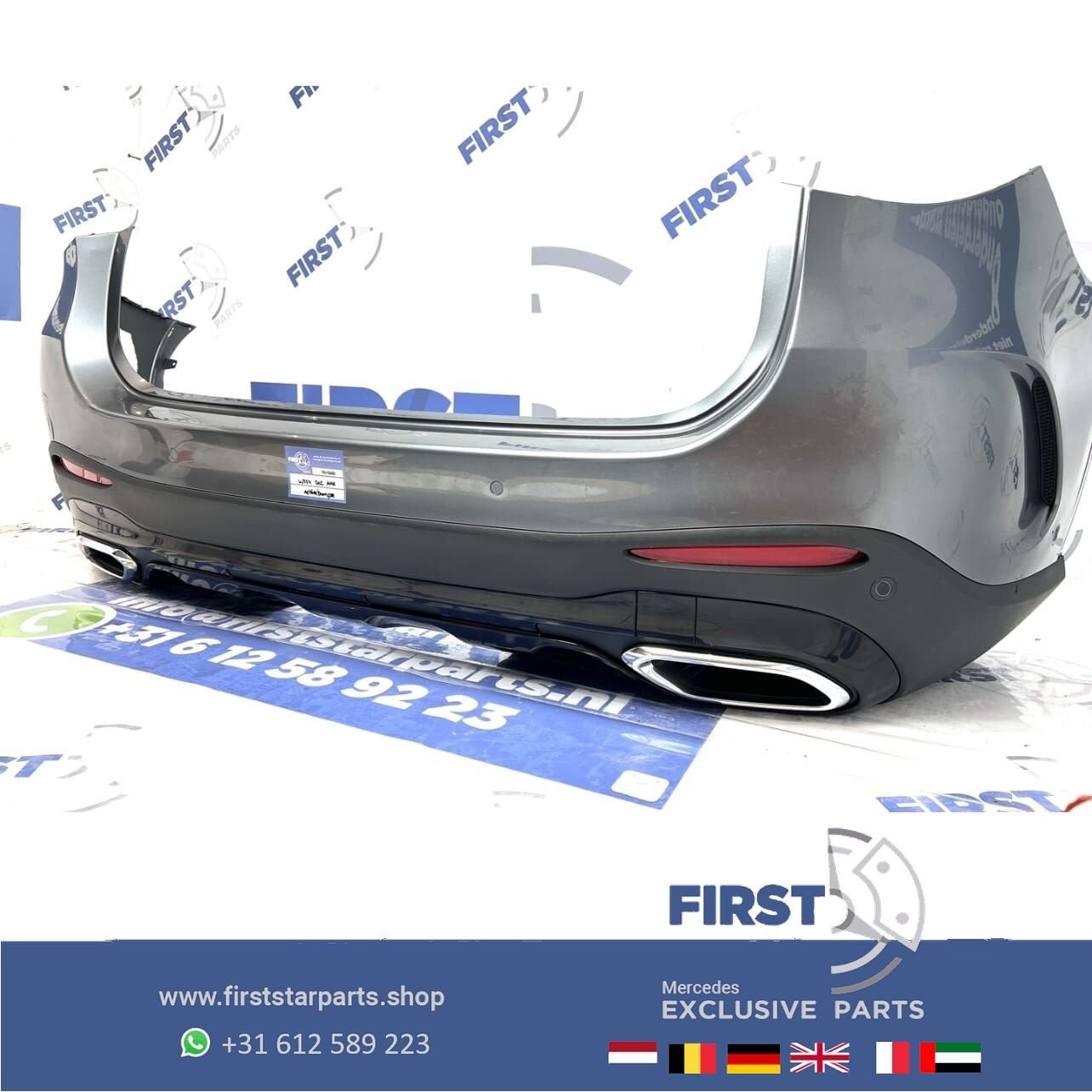 W254 BUMPER GLC A2548859001 AMG ACHTERBUMPER ZWART WIT GRIJS, Gebruikt, -, Ophalen of Verzenden, Achter