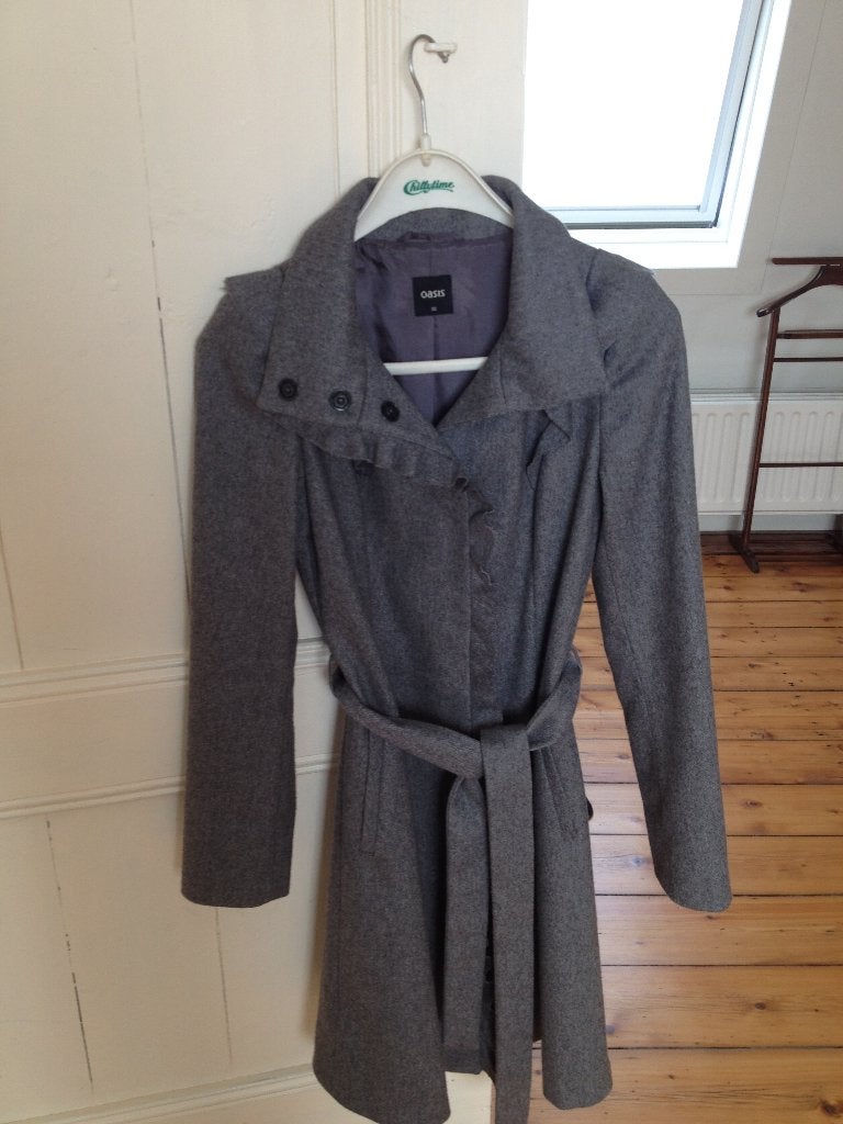 Oasis winterjas grijs XS, Kleding | Dames, Ophalen of Verzenden, Maat 34 (XS) of kleiner, Grijs, Gedragen