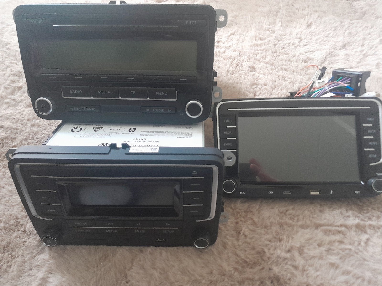 Vw Golf, Polo ,Caddy  Radio . Let op! Alles 3 stuks, Auto diversen, Ophalen of Verzenden, Gebruikt