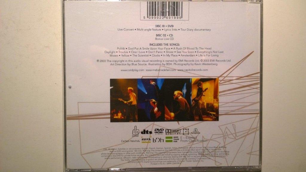 Coldplay - Live 2003 (CD + DVD), Ophalen of Verzenden, Zo goed als nieuw, Poprock