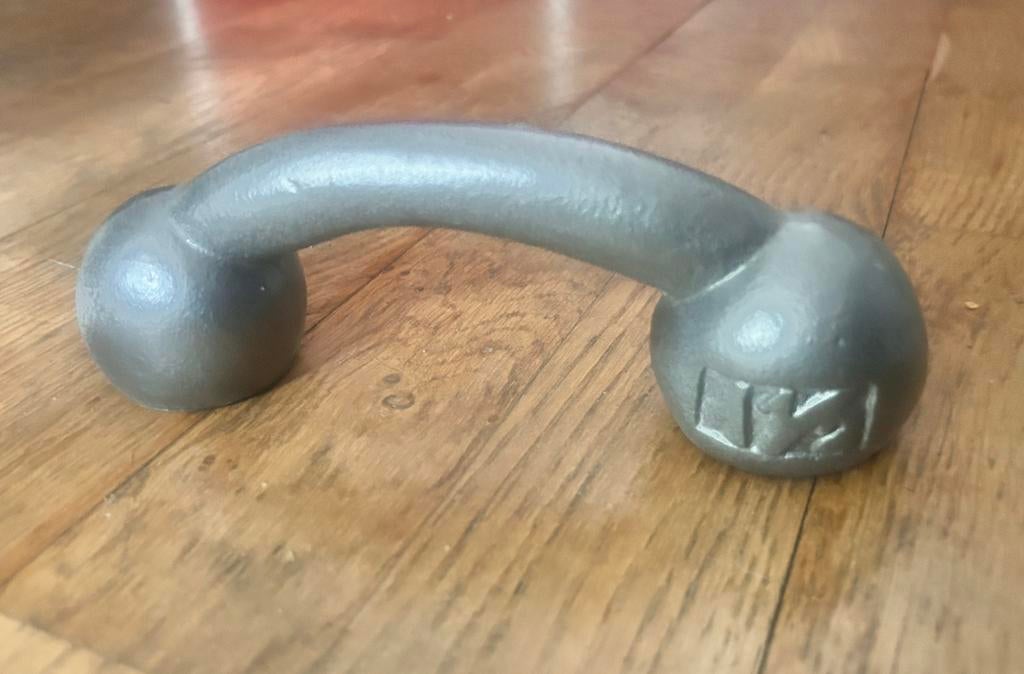 bodybuilding halter vintage gewicht barbel (piercing!), Ophalen of Verzenden, Zo goed als nieuw