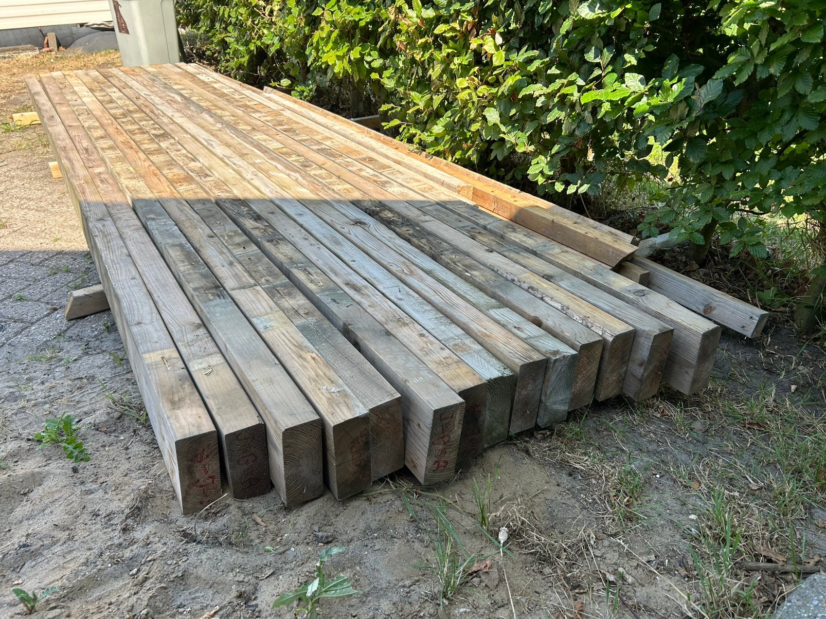 Te koop zgan Balkhout, 70x170x4500 en 70x240x5400mm, Ophalen, Nieuw, Balk, Vuren