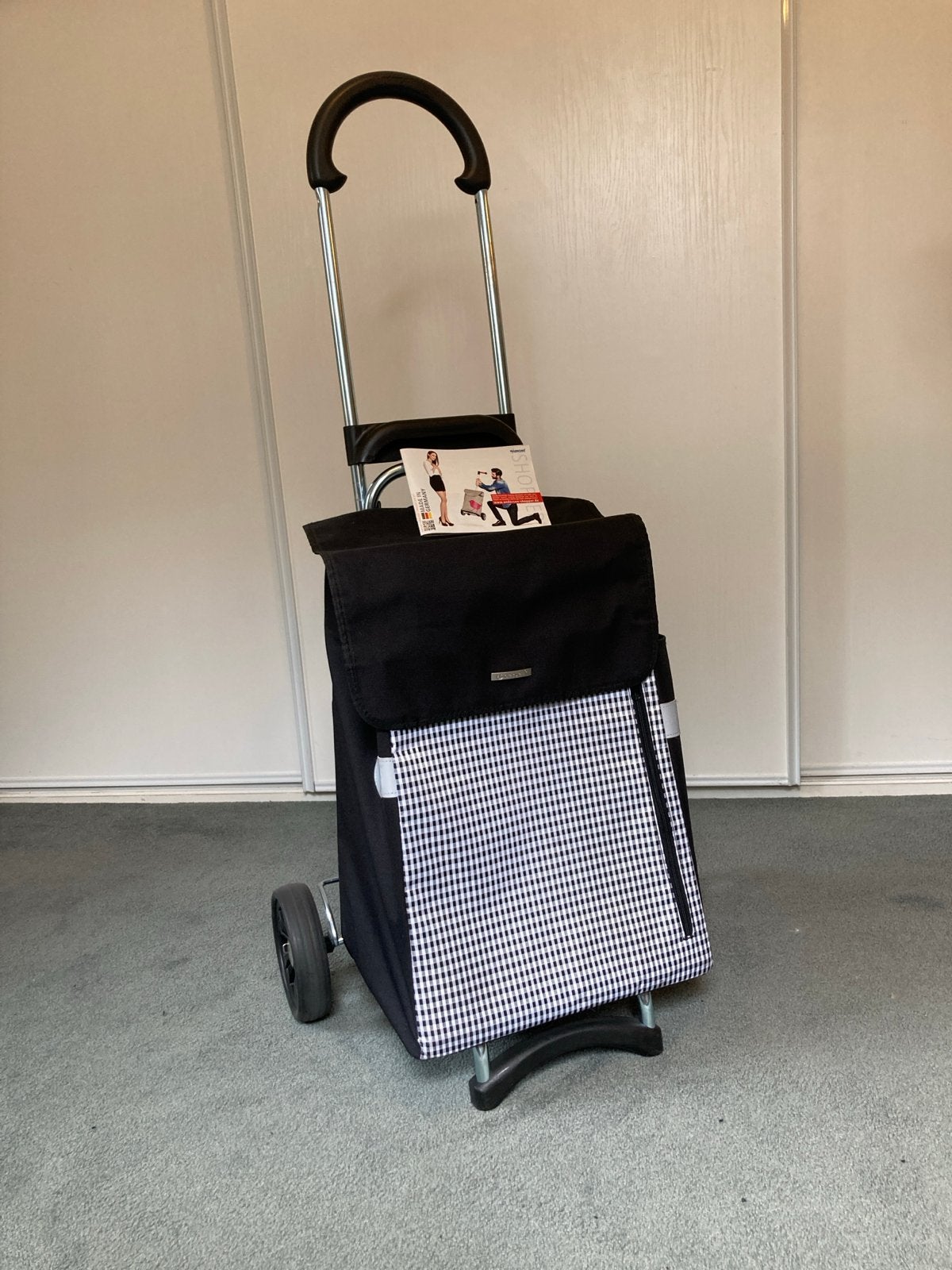 Boodschappentrolley, Ophalen, Zwart, Nieuw, 80 cm of meer
