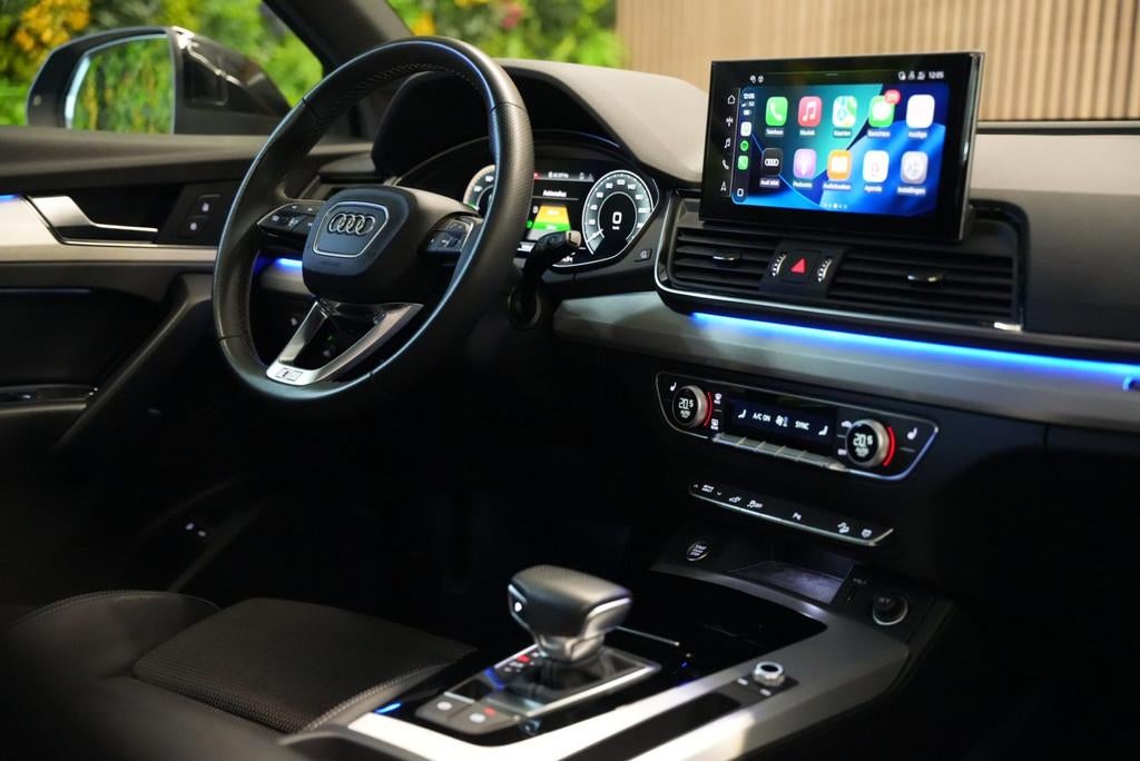 Audi Q5 Sportback 55 TFSI e S edition / Pano / B&O / Trekhaa, Auto's, Audi, Automaat, Gebruikt, 4 cilinders, Zwart