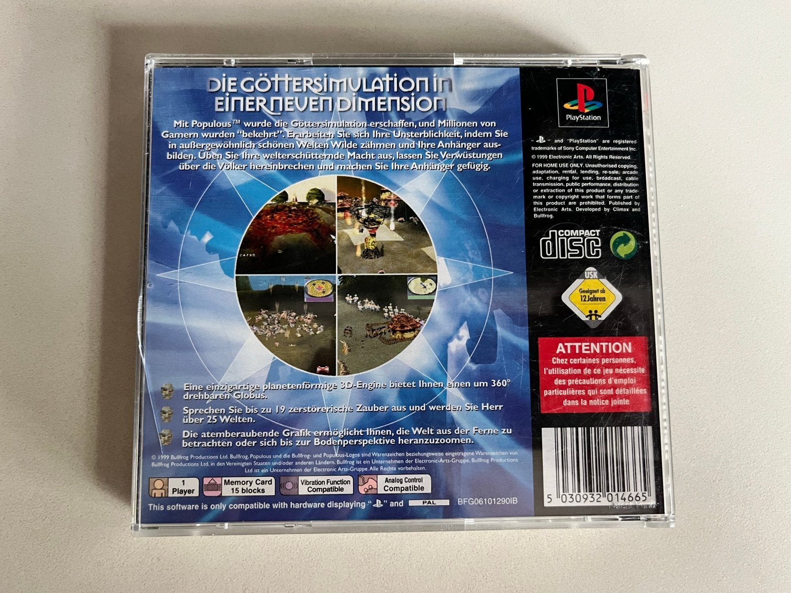 Populous The Beginning - PlayStation 1 (PS1) - Goed en compl, S, 1 speler, P, Ophalen of Verzenden