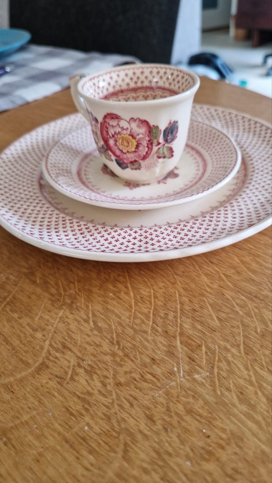 Mason's Paynsley theekop en schotel - Vintage, Antiek en Kunst, Ophalen of Verzenden