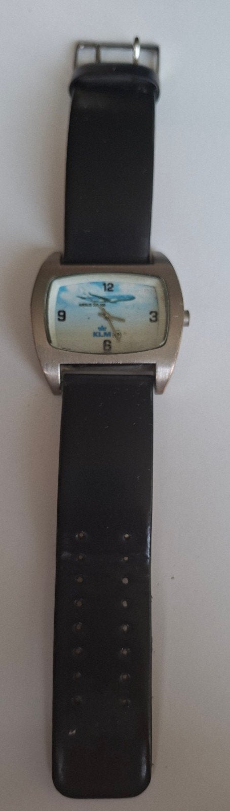 KLM Airbus A330-200 Polshorloge - Zeldzaam verzamelobject, Sieraden, Tassen en Uiterlijk, Ophalen of Verzenden, Gebruikt, Polshorloge