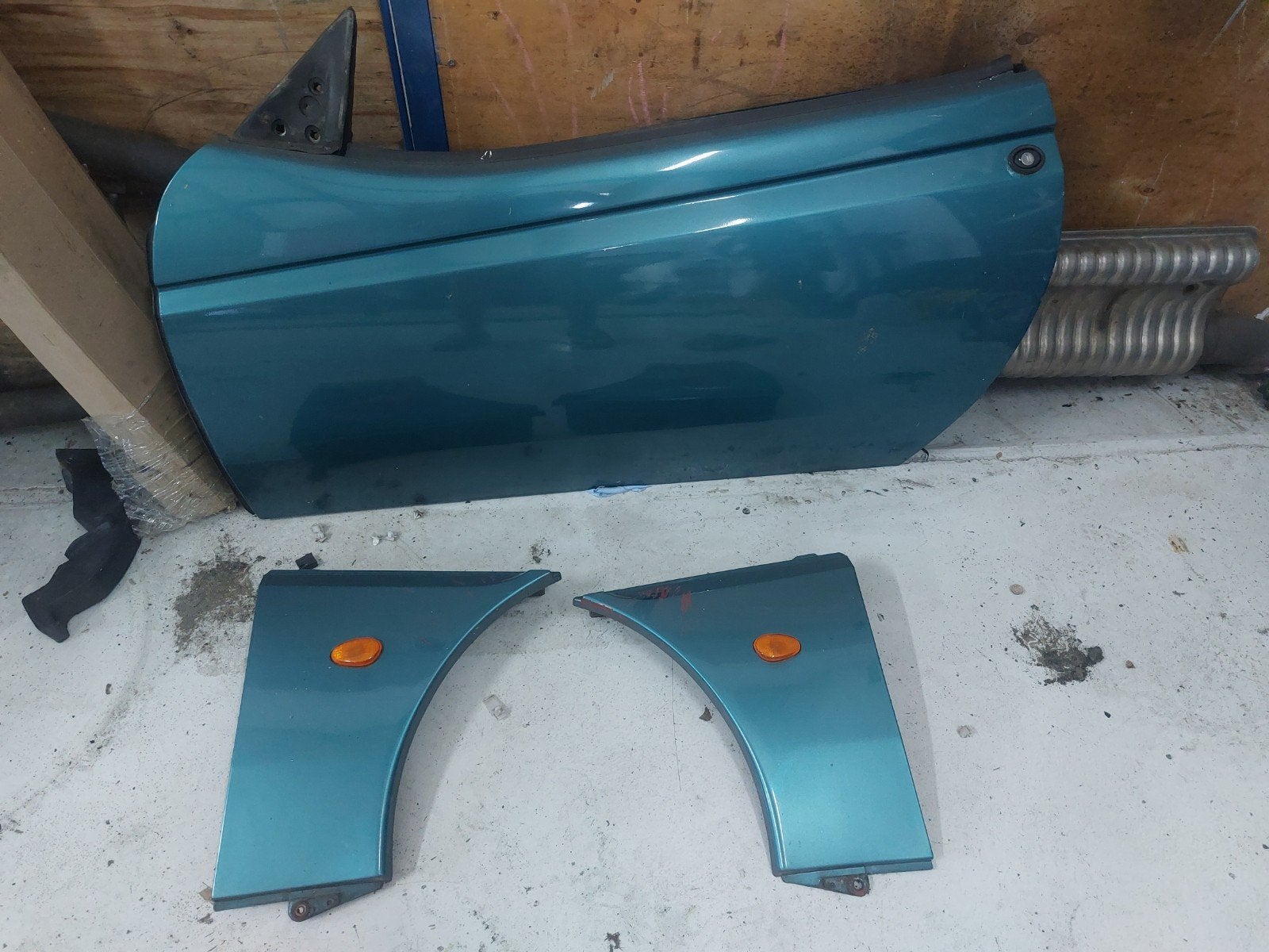 Deur li en voorschermen Alfa GTV/spider 916, Auto-onderdelen, Carrosserie en Plaatwerk, Ophalen, Gebruikt, Deur, Links