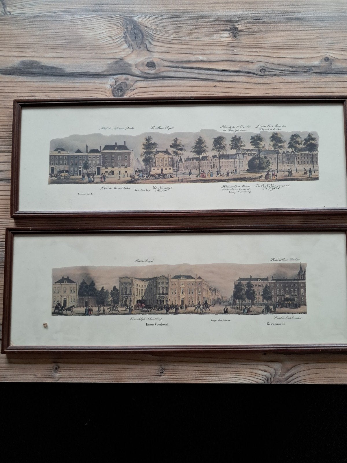 Oude prenten van Den Haag - Stadsgezichten, Antiek en Kunst, Ophalen of Verzenden