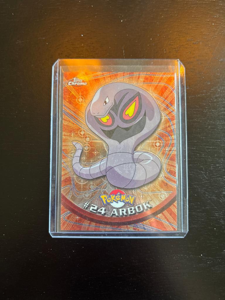 Topps Chrome Pokémon #24 Arbok - Zo goed als nieuw, Ophalen, Zo goed als nieuw, Losse kaart