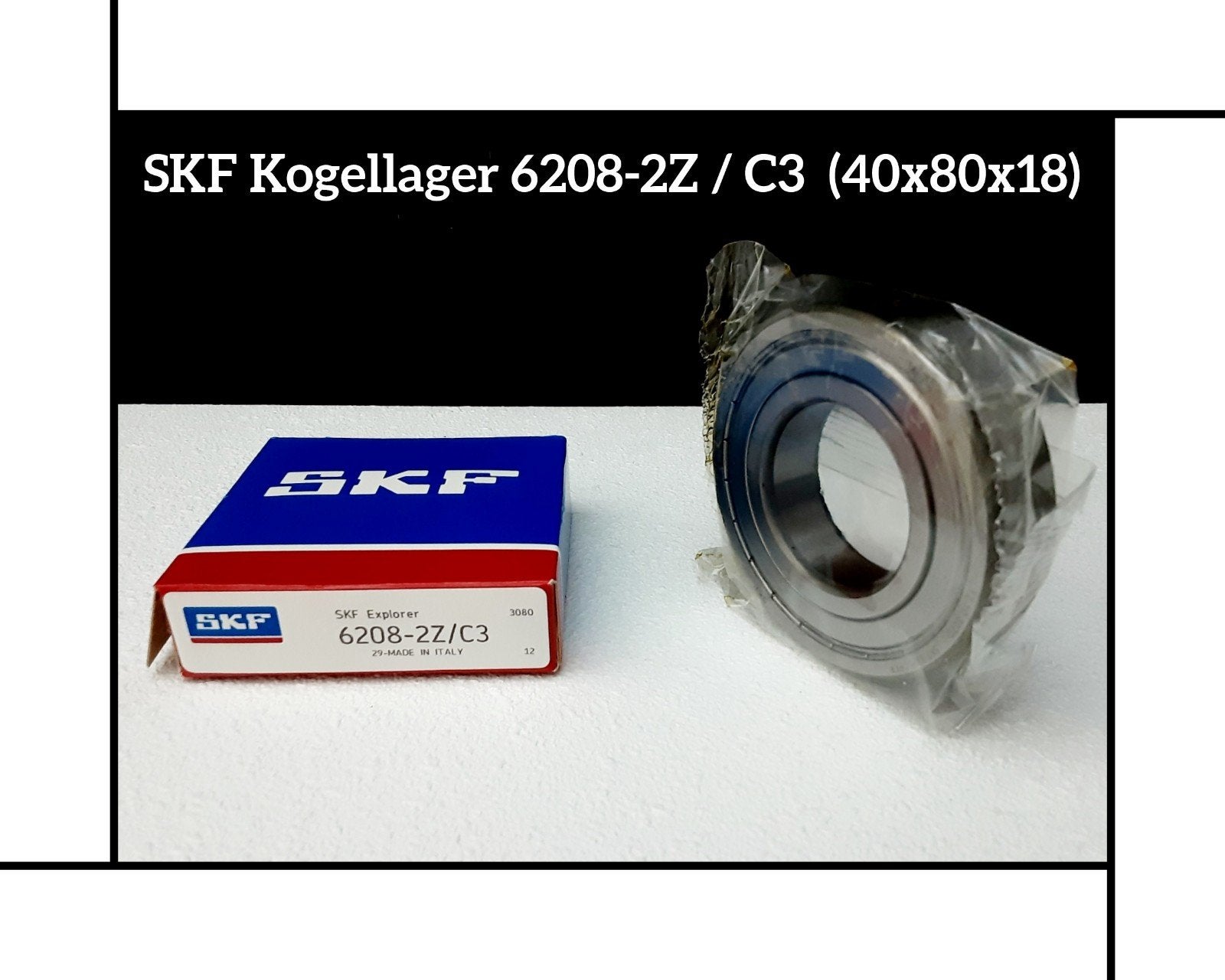 11 x SKF Kogellager 6208-2Z / C3 - (40x80x18) - Nieuw, Neu, Ophalen of Verzenden, Nieuw