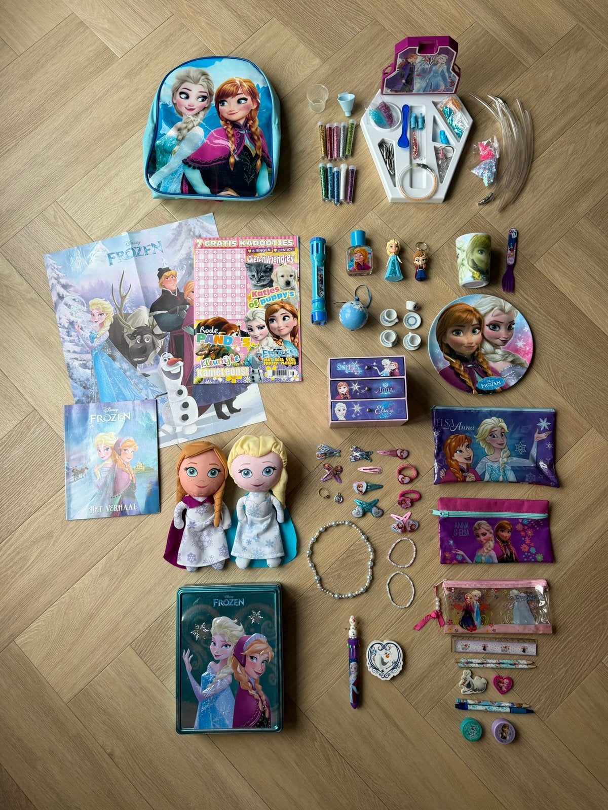 Disney, Frozen, Anna en Elsa spulletjes, apart of als setjes, Ophalen of Verzenden, Zo goed als nieuw