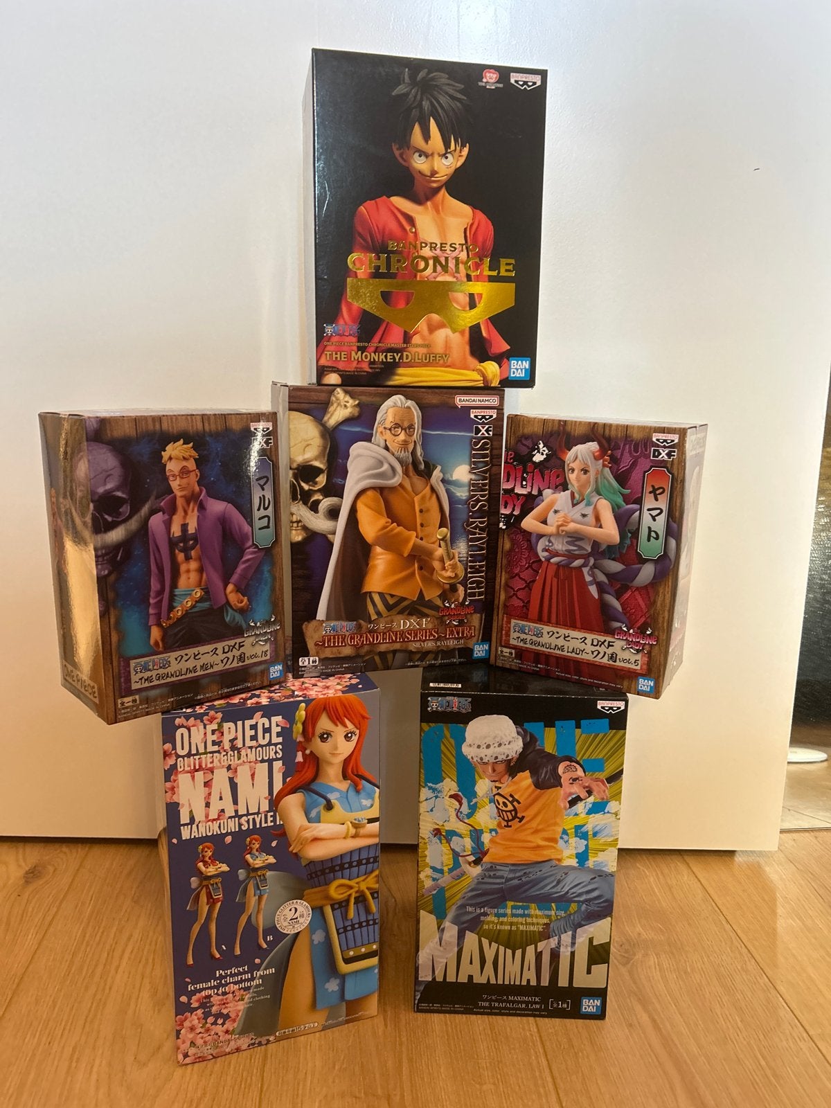 One Piece Beeldjes Collectie - Luffy, Nami, Yamato, Marco, R, Verzenden, Nieuw