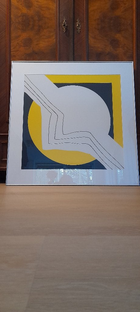 Cyril Lixenberg, originele zeefdruk 11/100 uit 1991, Ophalen, Schilderij, 76 cm, Ingelijst