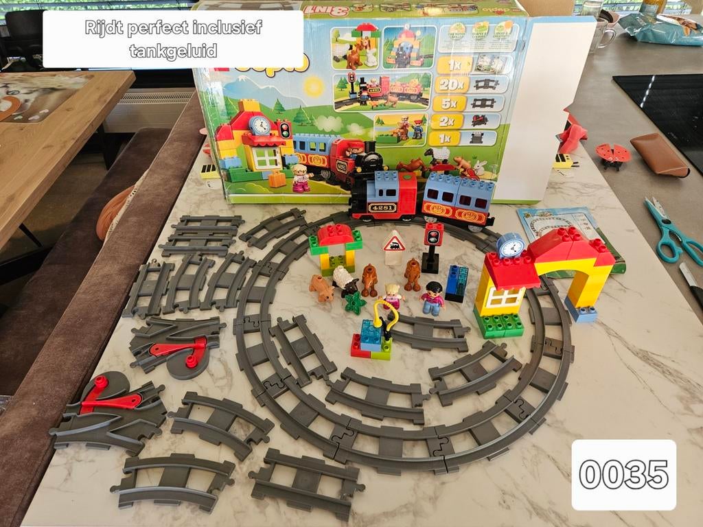 0035 Duplo Elektrische Trein 10507 met extra's, Ophalen of Verzenden, Zo goed als nieuw, Duplo
