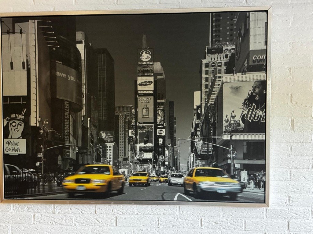 Stadgezicht New York poster in lijst, Ophalen, Overige materialen, Overige typen, Met sierrand